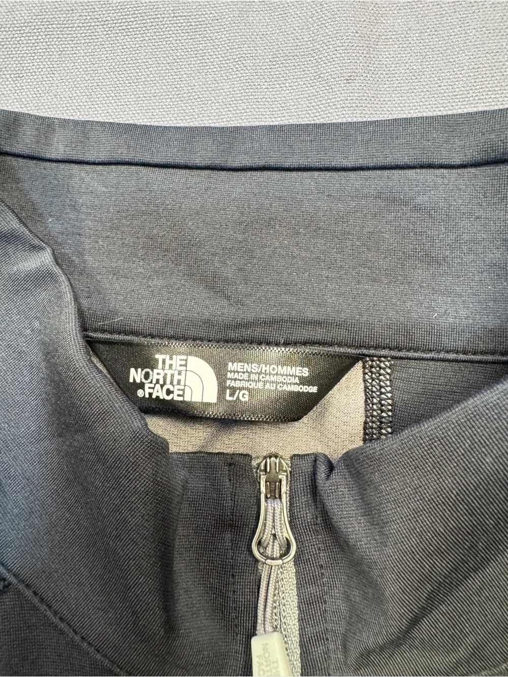 The North Face Men's Black & Gray Lightweight Quarter-Zip Shirt Jacket